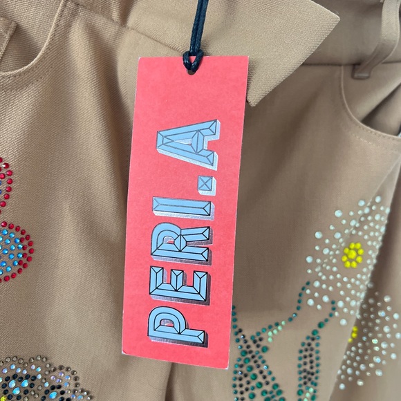 Filles A Papa Caramel Embellished Tailored Pants NEW with Tag - Picture 8 of 9